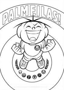 Desenho de Palmeiras Time Cebolinha Desenho Colorir Imprimir 07