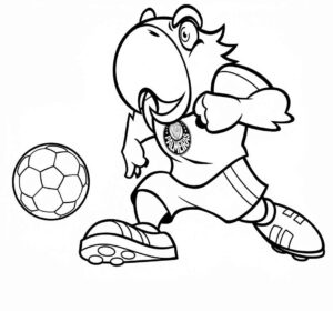 Desenho de Palmeiras Time Periquito Desenho Colorir Imprimir 09