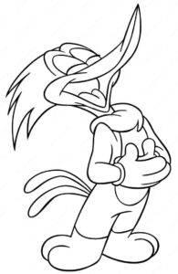 Desenho de Pica Pau Risada Woodpecker Desenho Colorir Imprimir 4