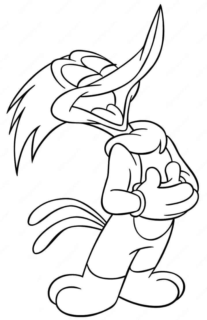 Desenho de Pica Pau Risada Woodpecker Desenho Colorir Imprimir 4