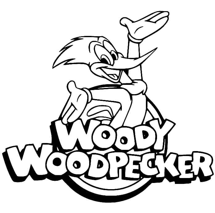 Desenho de Pica Pau Woodpecker Desenho Colorir Imprimir 2