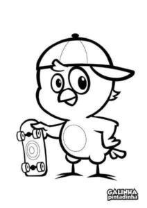 Desenho de Pintinho Amarelinho Desenho Colorir Imprimir 03