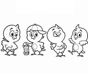 Desenho de Pintinho Amarelinho Desenho Colorir Imprimir 06