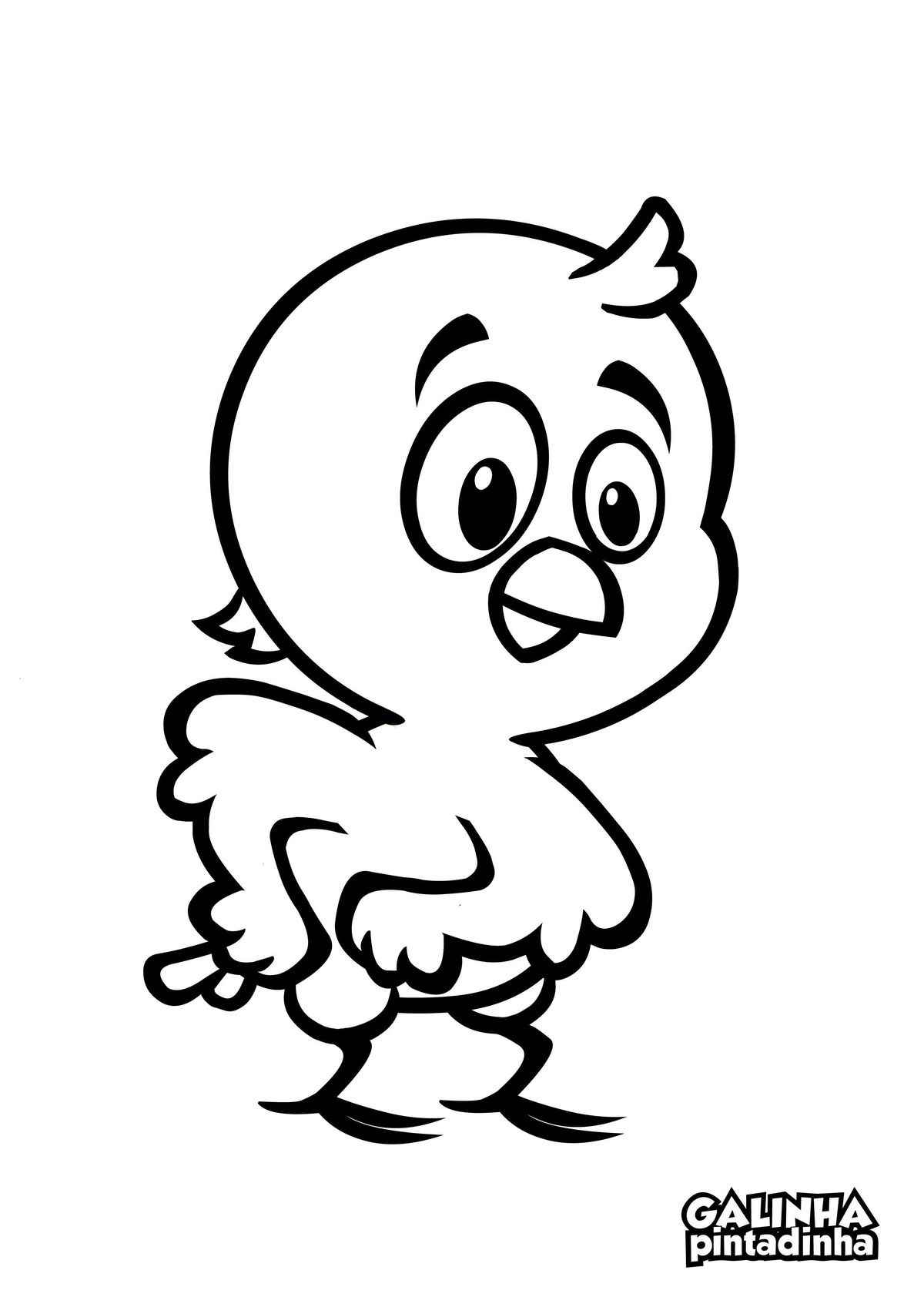 Desenho de Pintinho Amarelinho Desenho Colorir Imprimir 08