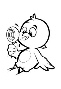 Desenho de Pintinho Amarelinho Desenho Colorir Imprimir 11