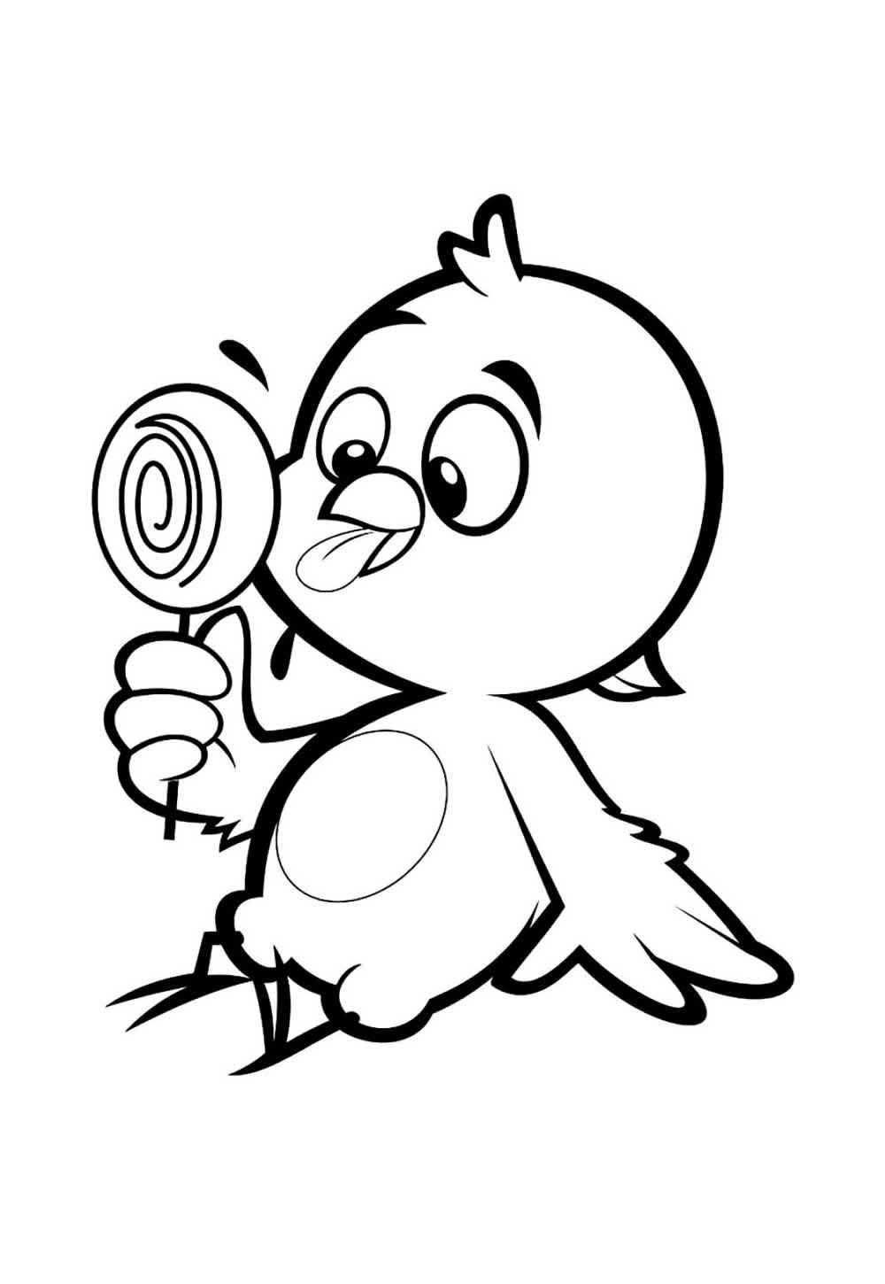 Desenho de Pintinho Amarelinho Desenho Colorir Imprimir 11