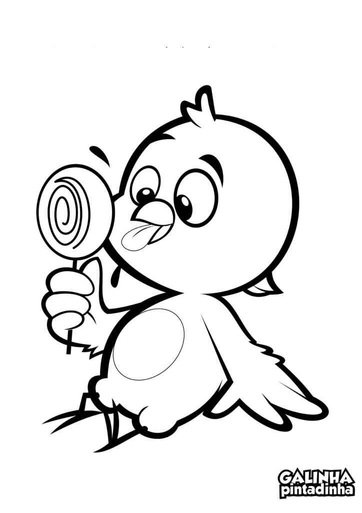 Desenho de Pintinho Amarelinho Desenho Colorir Imprimir 14