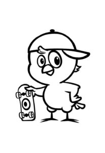Desenho de Pintinho Amarelinho Desenho Colorir Imprimir 18