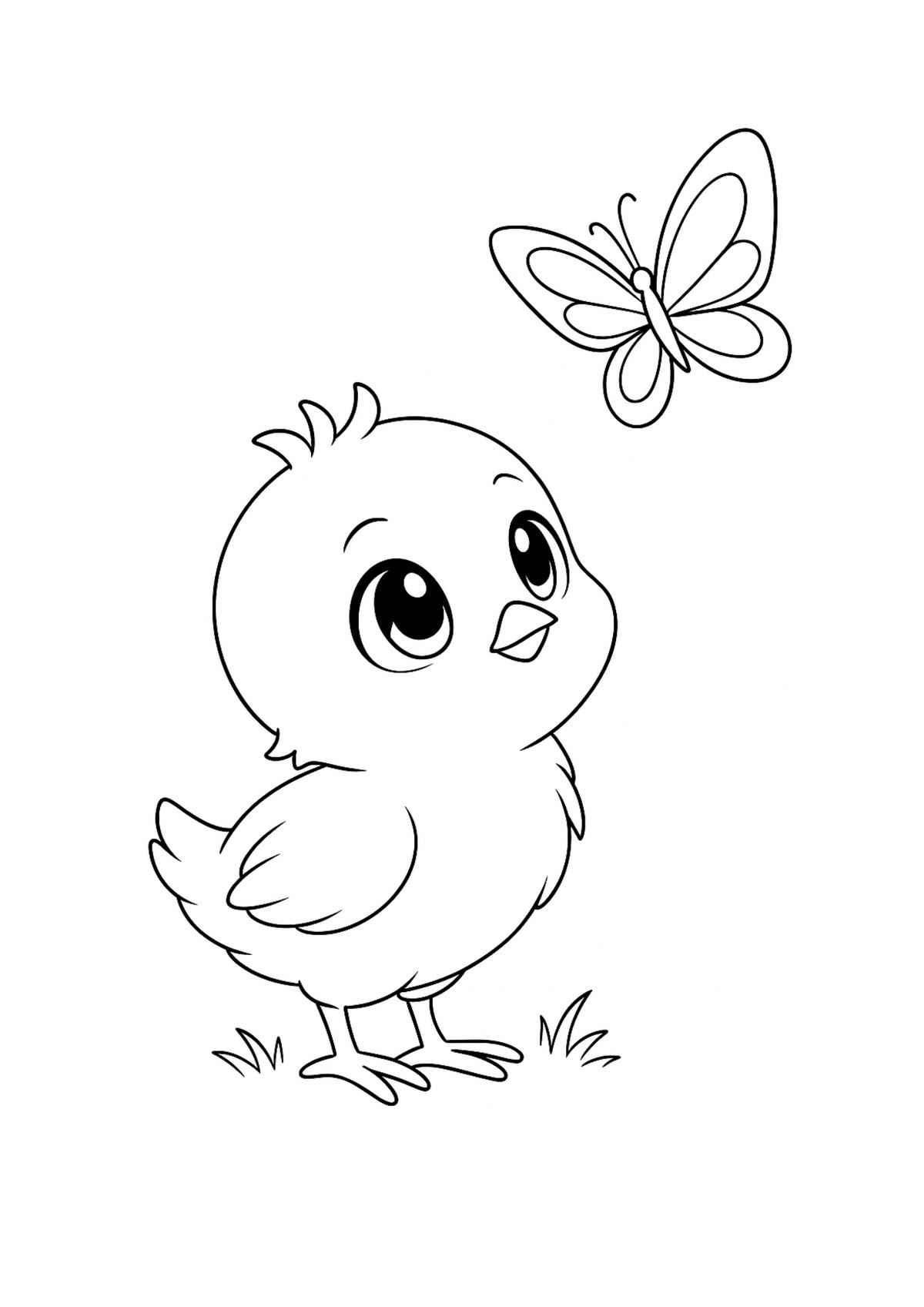 Desenho de Pintinho Desenho Colorir Imprimir 05
