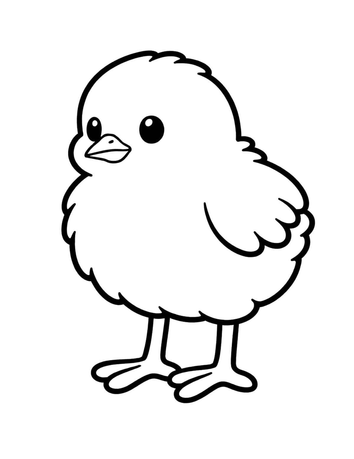 Desenho de Pintinho Desenho Colorir Imprimir 10