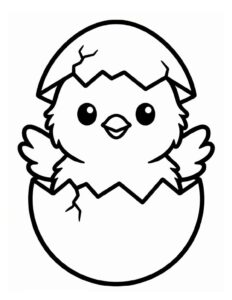 Desenho de Pintinho Desenho Colorir Imprimir 12