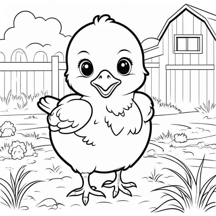 Desenho de Pintinho Desenho Colorir Imprimir 14