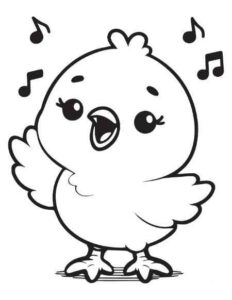 Desenho de Pintinho Desenho Colorir Imprimir 21