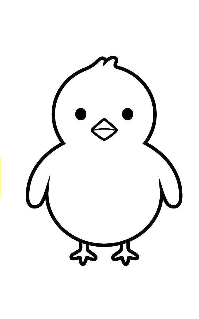 Desenho de Pintinho Desenho Colorir Imprimir 22