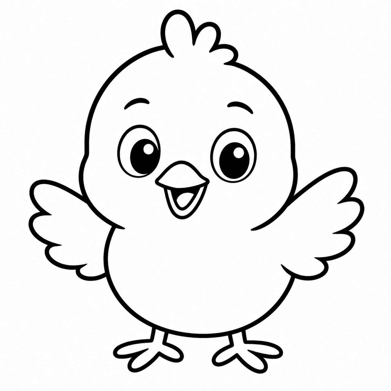 Desenho de Pintinho Desenho Colorir Imprimir 23