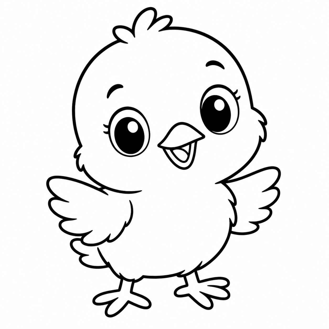 Desenho de Pintinho Desenho Colorir Imprimir 24