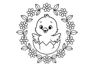 Desenho de Pintinho Desenho Colorir Imprimir 29