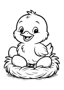 Desenho de Pintinho Desenho Colorir Imprimir 31