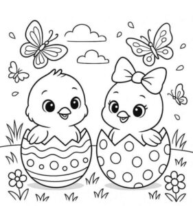 Desenho de Pintinho Desenho Colorir Imprimir 33