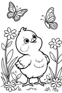 Desenho de Pintinho Desenho Colorir Imprimir 35