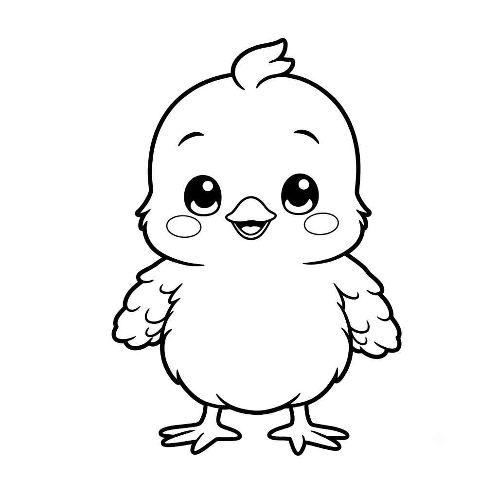 Desenho de Pintinho Desenho Colorir Imprimir 36