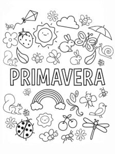 Desenho de Primavera Desenho Colorir Imprimir 04