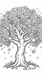 Desenho de Primavera Desenho Colorir Imprimir 14