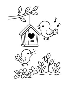 Desenho de Primavera Desenho Colorir Imprimir 21