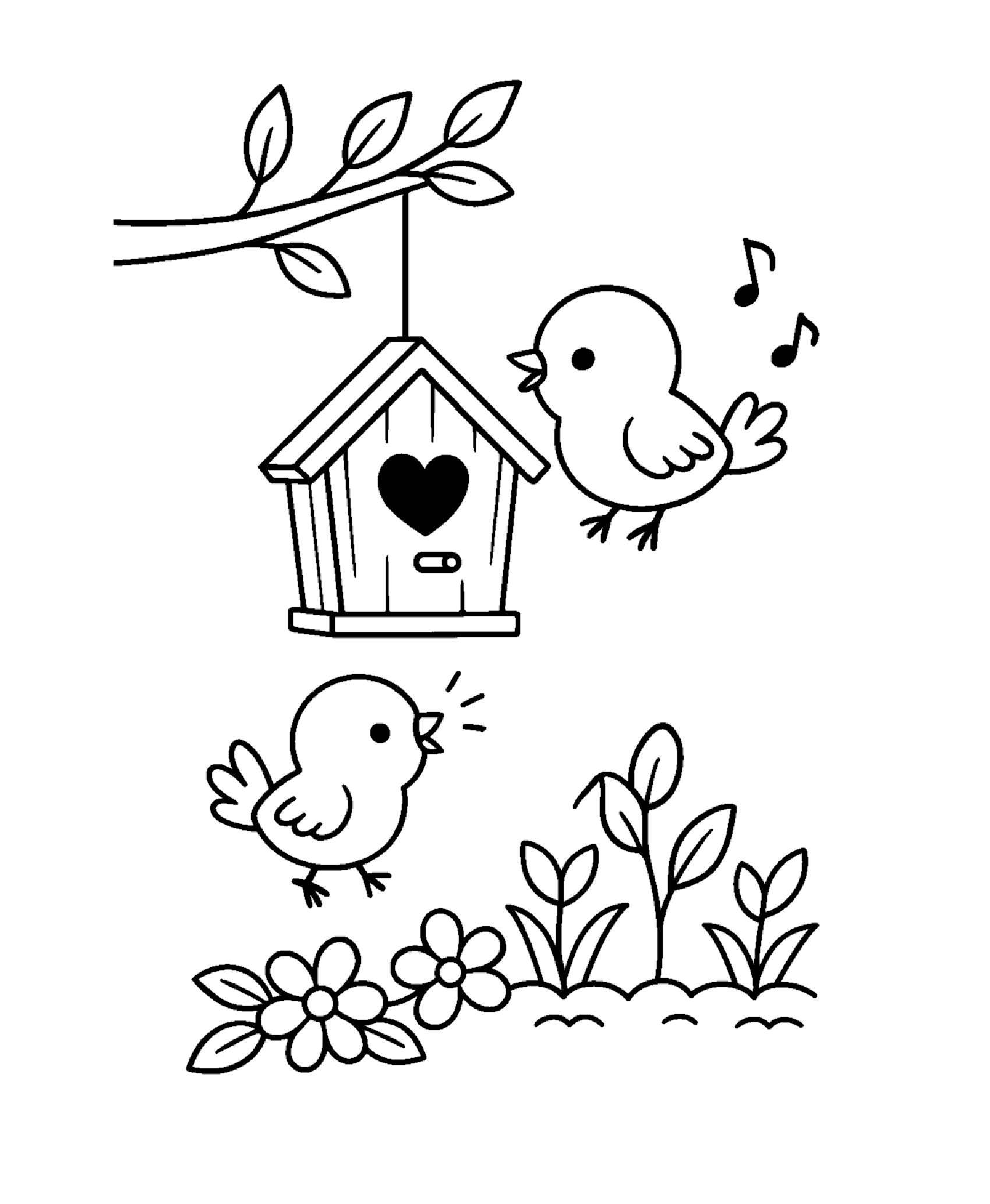 Desenho de Primavera Desenho Colorir Imprimir 21