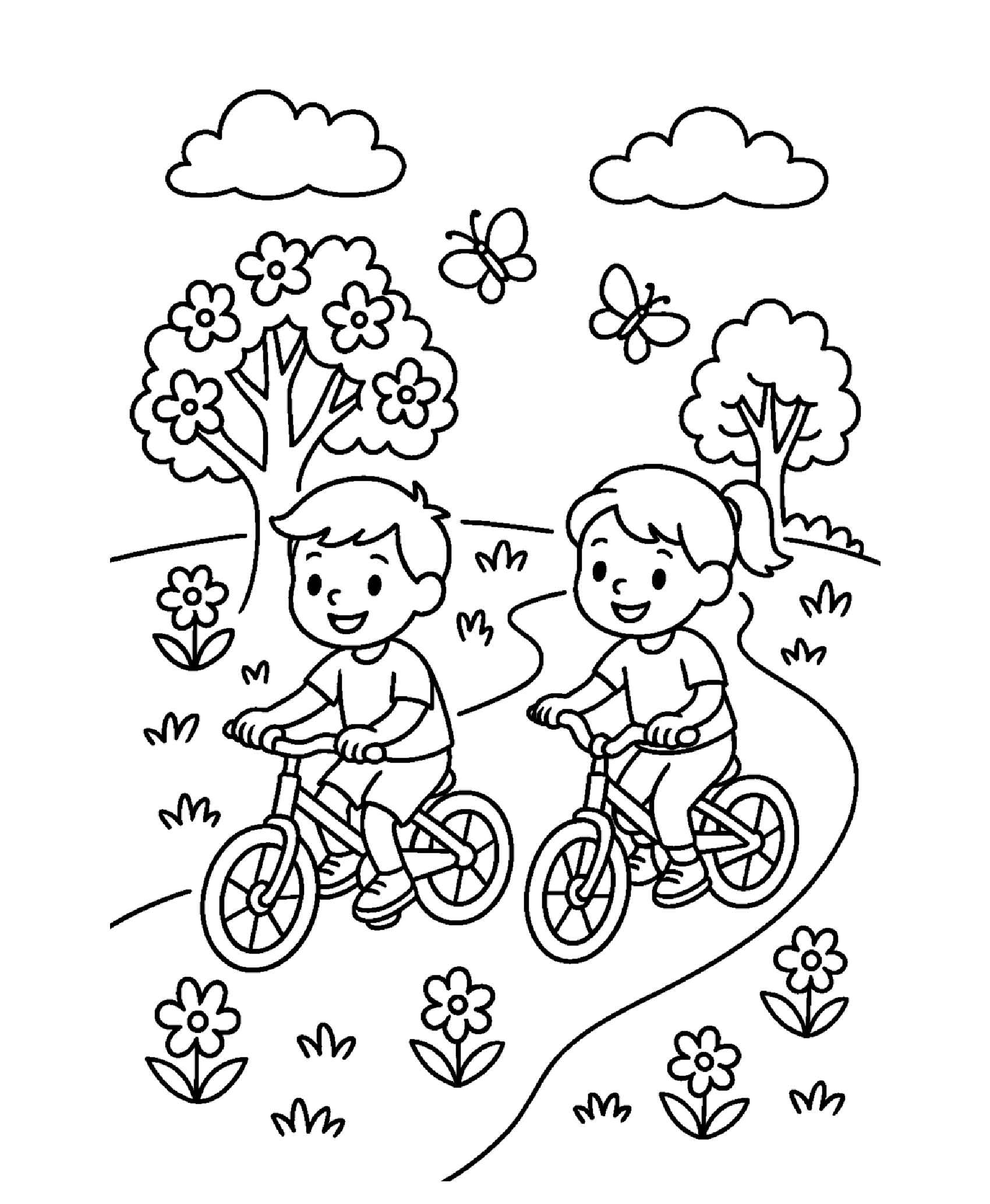 Desenho de Primavera Desenho Colorir Imprimir 47