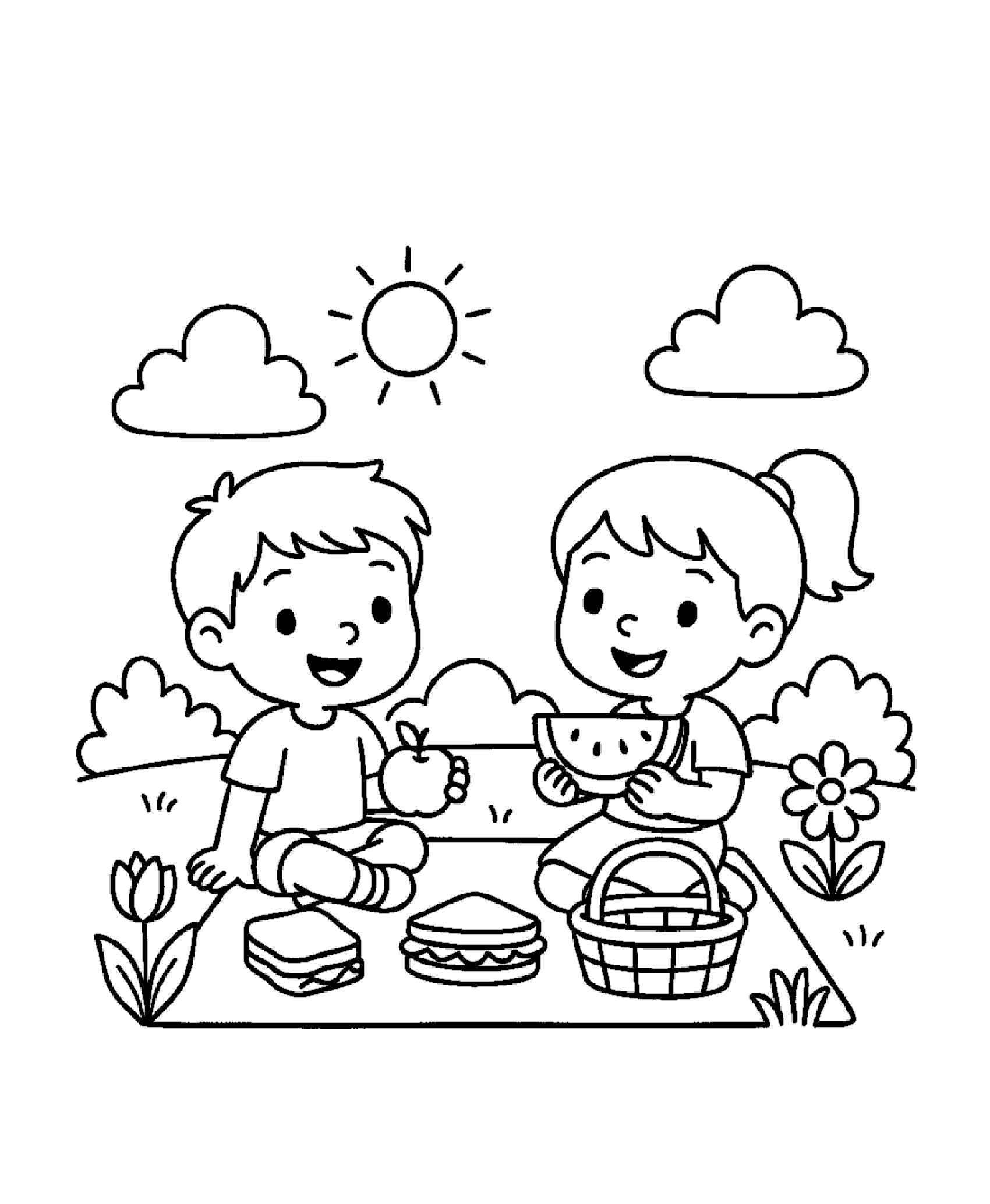Desenho de Primavera Desenho Colorir Imprimir 48