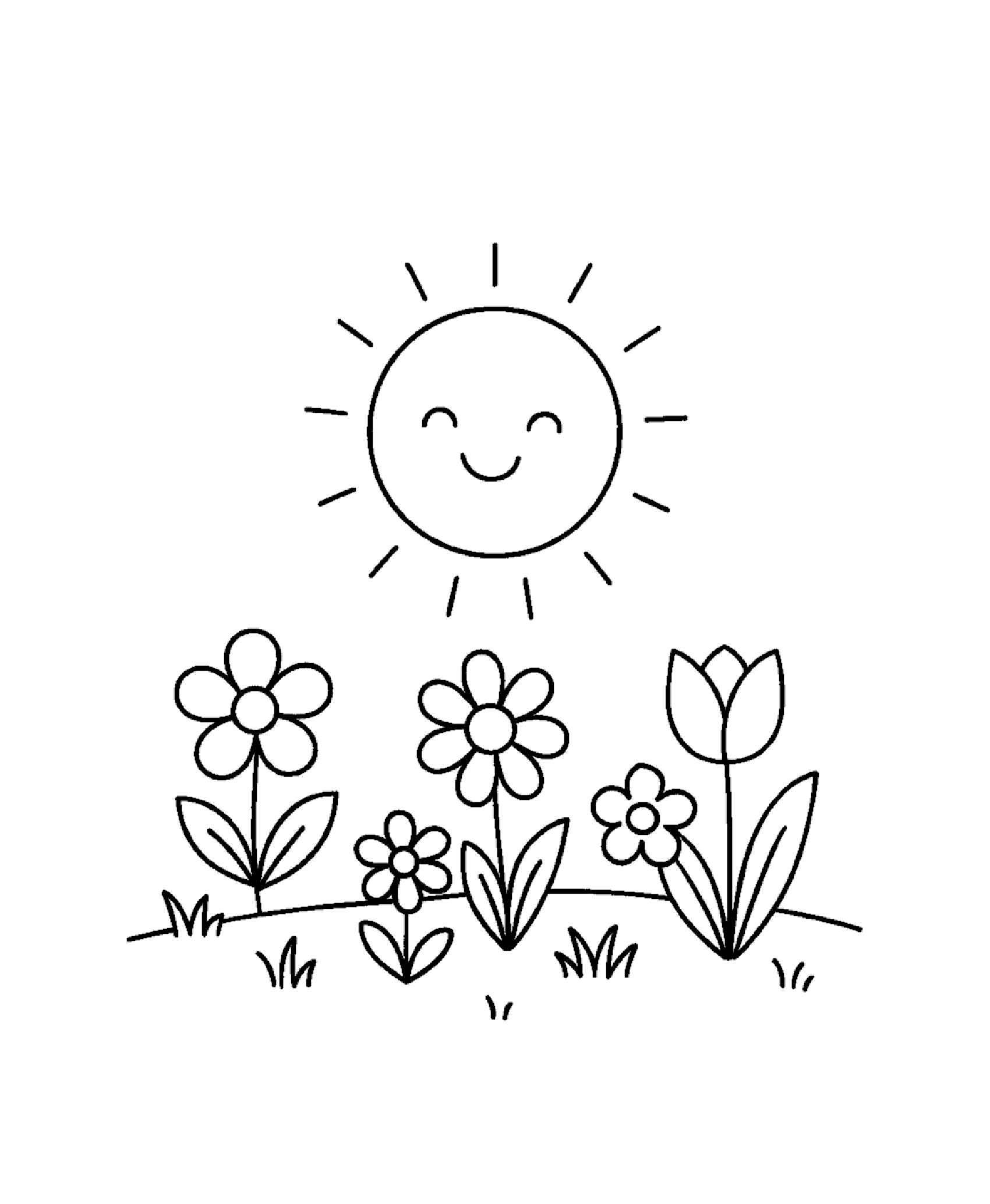 Desenho de Primavera Desenho Colorir Imprimir 49