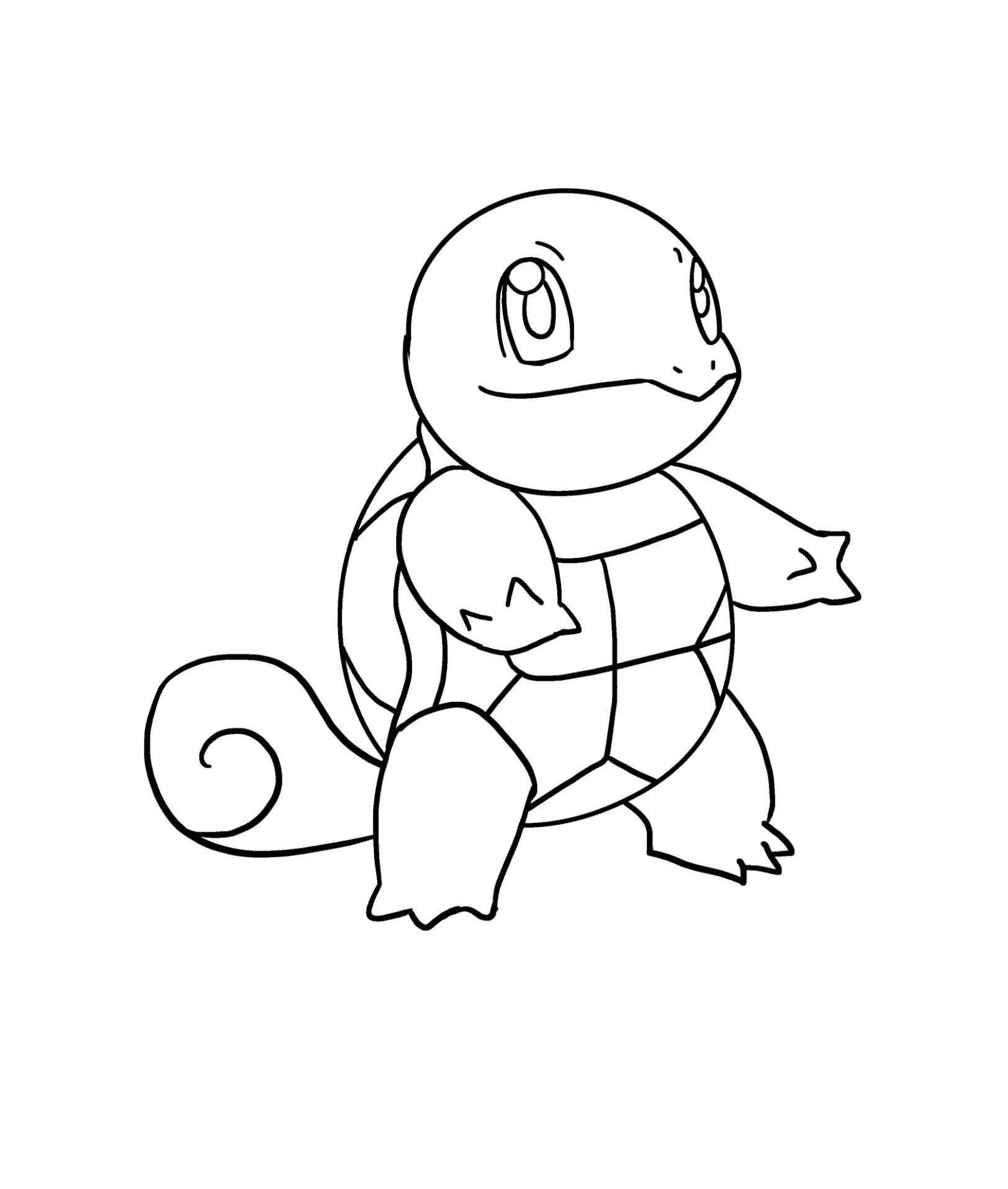 Desenho de Squirtle Desenho Colorir Imprimir 02