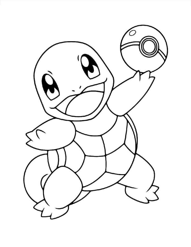 Desenho de Squirtle Desenho Colorir Imprimir 03