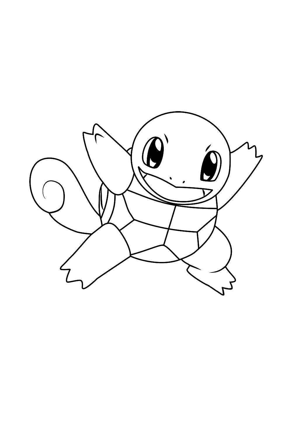 Desenho de Squirtle Desenho Colorir Imprimir 04