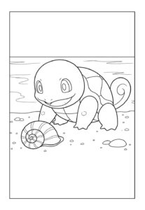 Desenho de Squirtle Desenho Colorir Imprimir 05