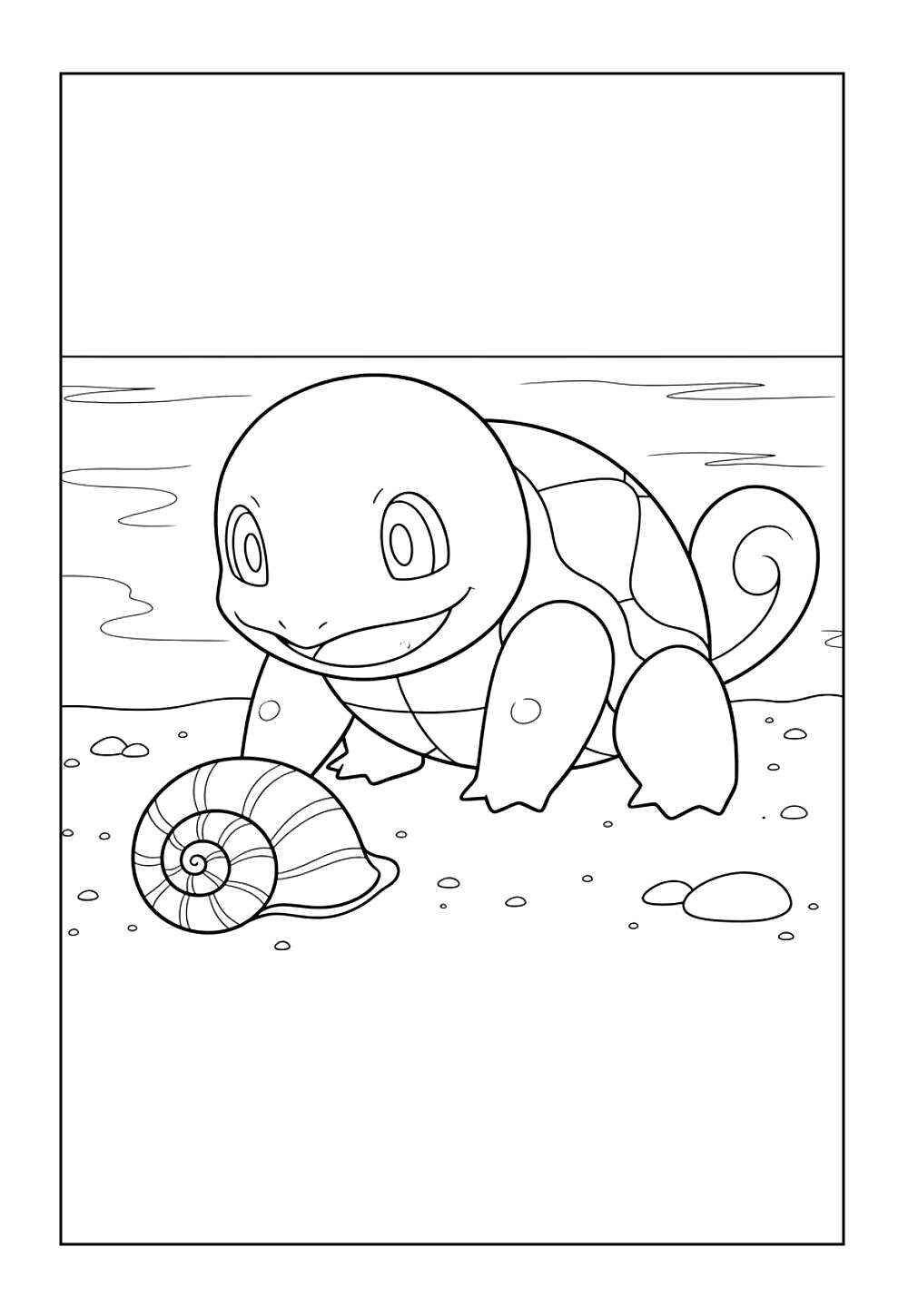 Desenho de Squirtle Desenho Colorir Imprimir 05