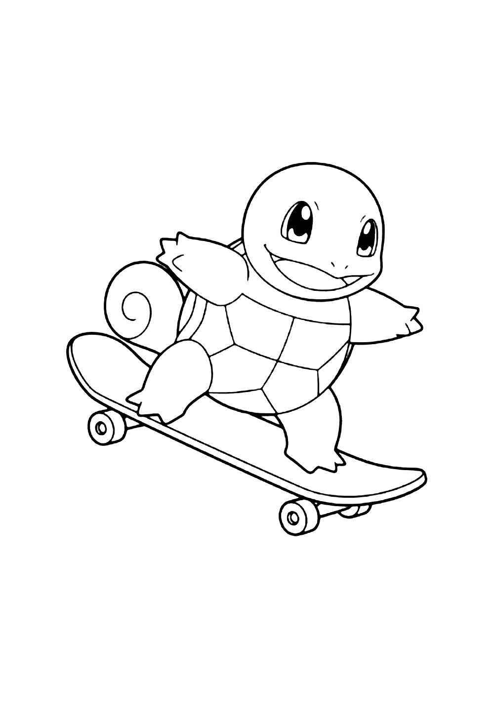 Desenho de Squirtle Desenho Colorir Imprimir 06