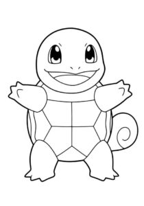 Desenho de Squirtle Desenho Colorir Imprimir 09