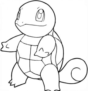 Desenho de Squirtle Desenho Colorir Imprimir 11