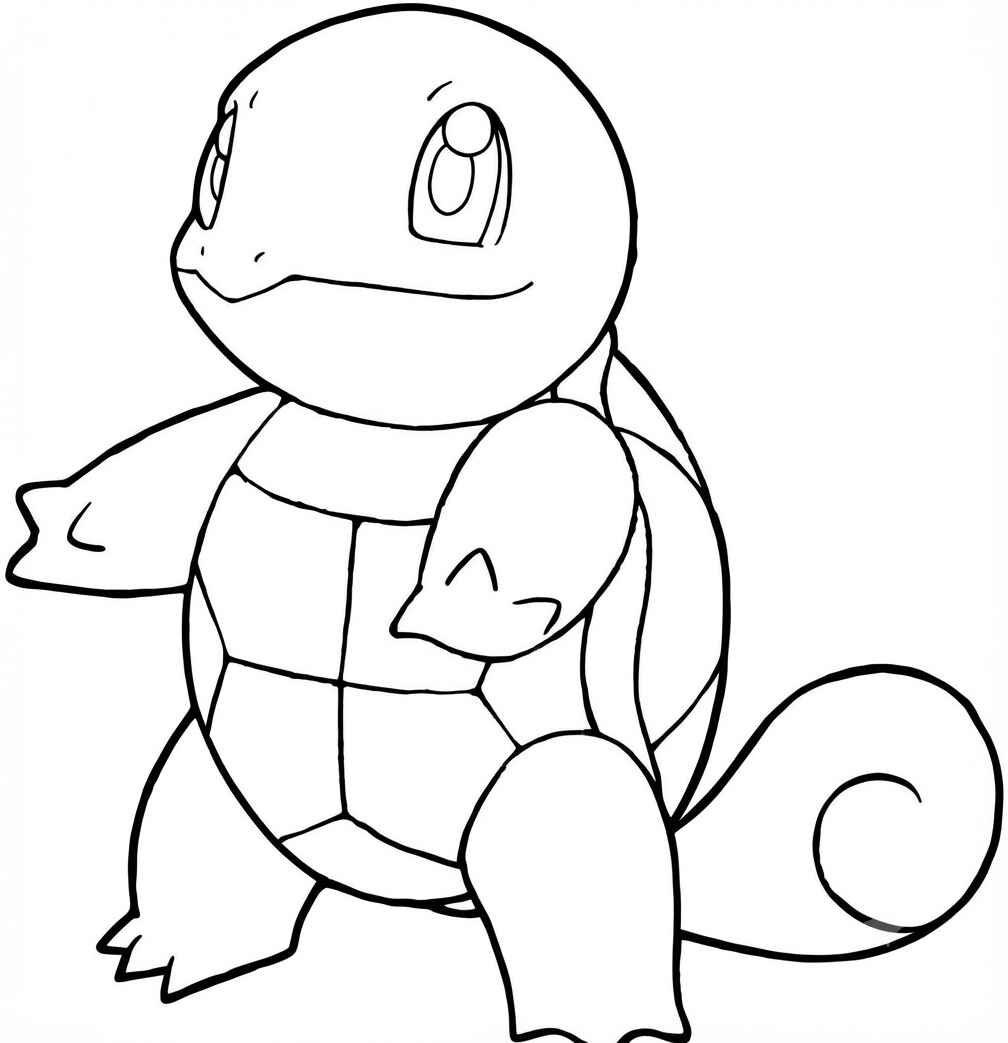 Desenho de Squirtle Desenho Colorir Imprimir 11