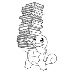 Desenho de Squirtle Desenho Colorir Imprimir 14