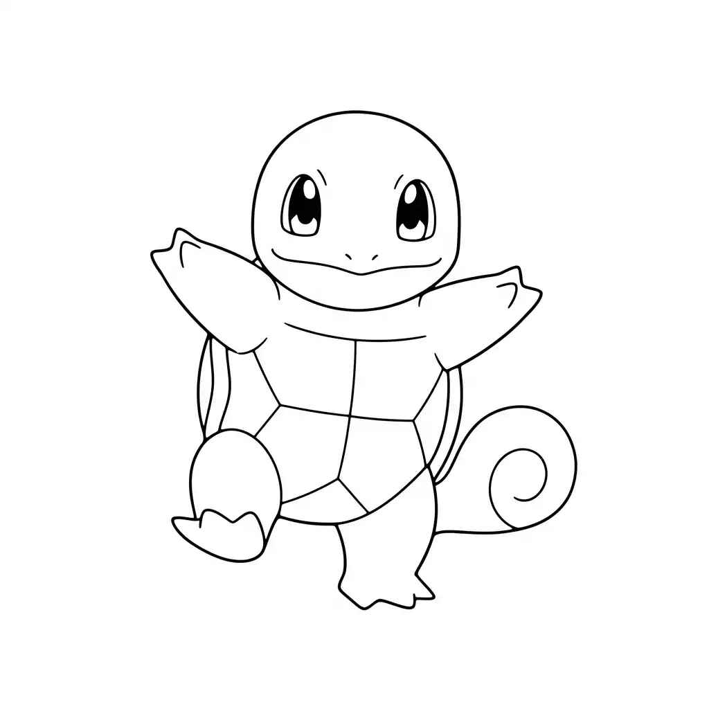 Desenho de Squirtle Desenho Colorir Imprimir 15