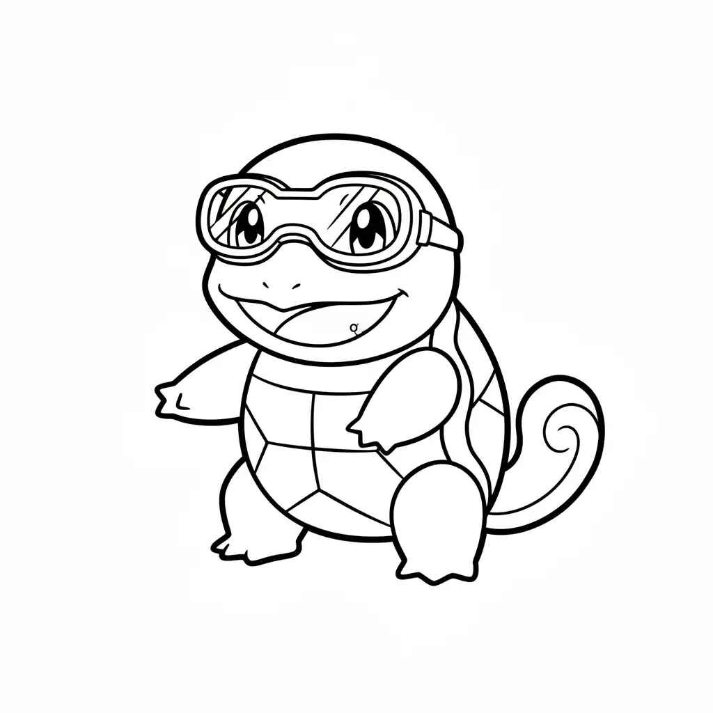 Desenho de Squirtle Desenho Colorir Imprimir 16