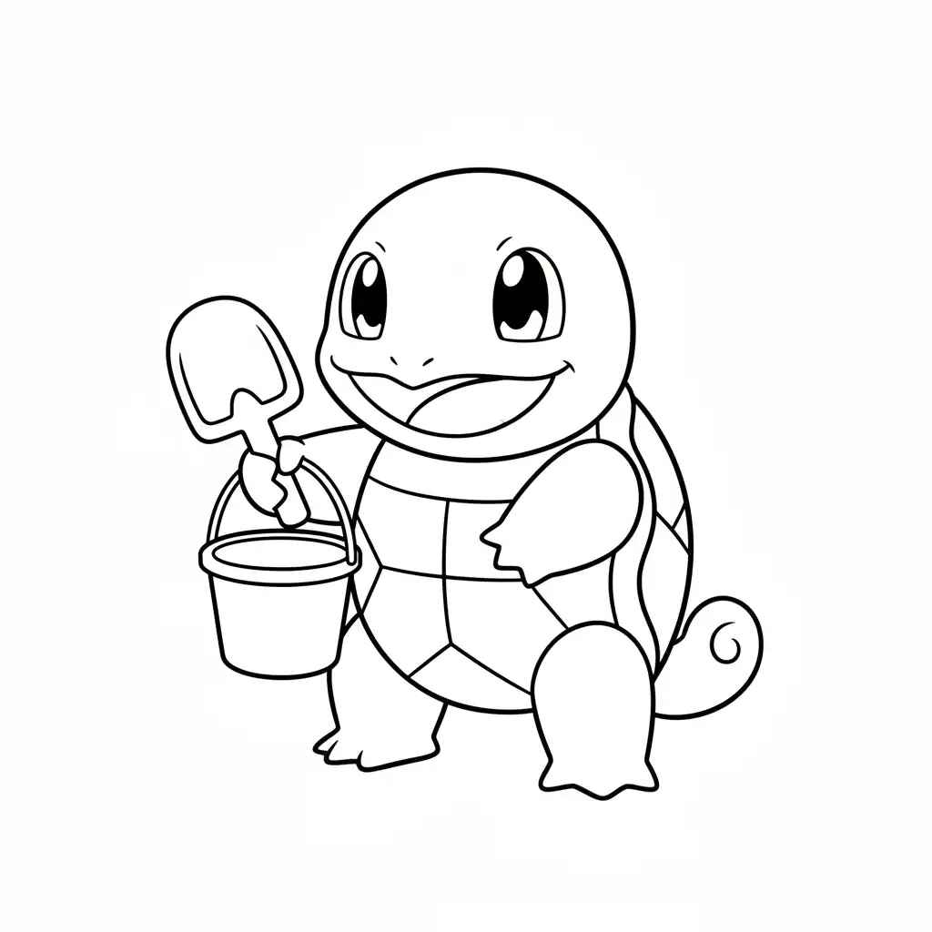 Desenho de Squirtle Desenho Colorir Imprimir 19