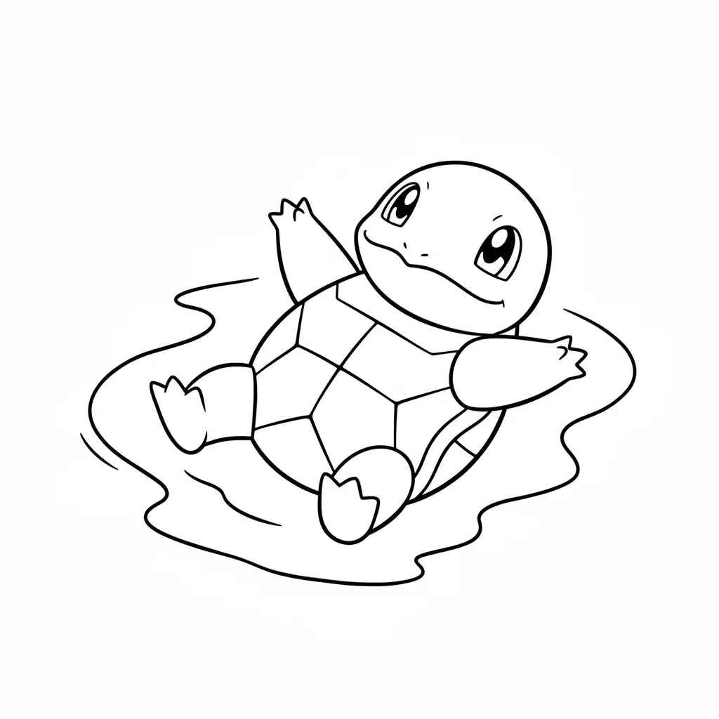 Desenho de Squirtle Desenho Colorir Imprimir 20