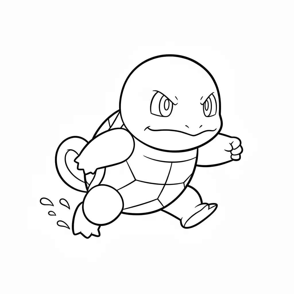 Desenho de Squirtle Desenho Colorir Imprimir 21