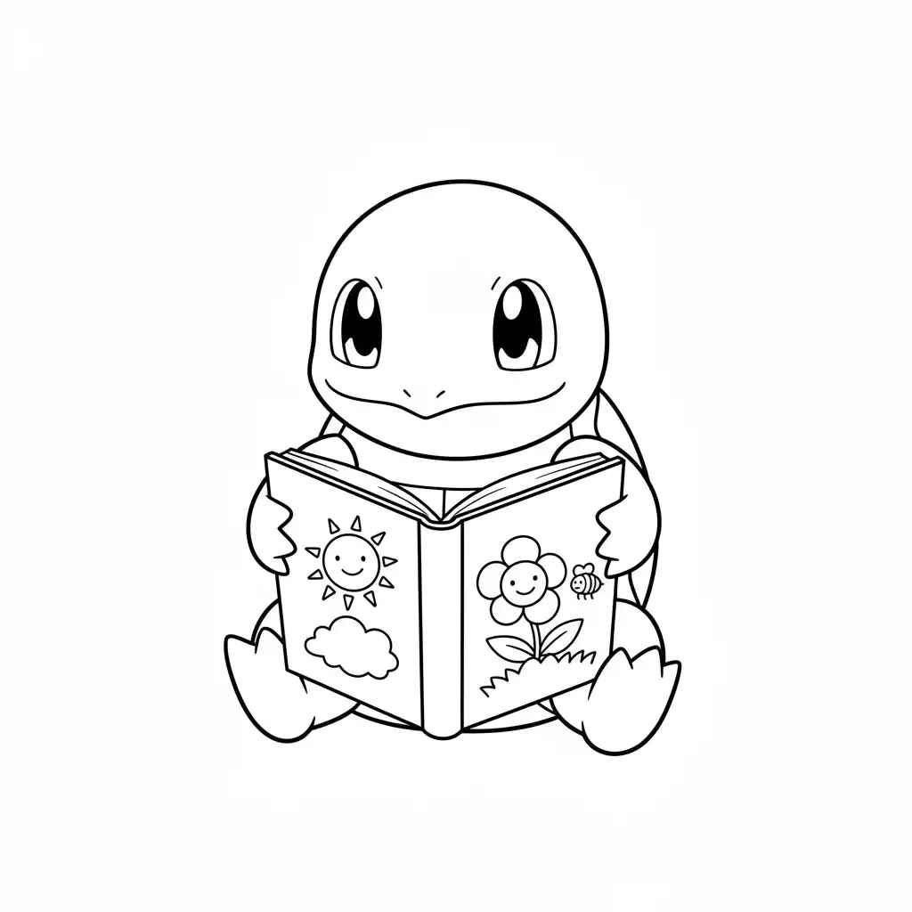 Desenho de Squirtle Desenho Colorir Imprimir 22