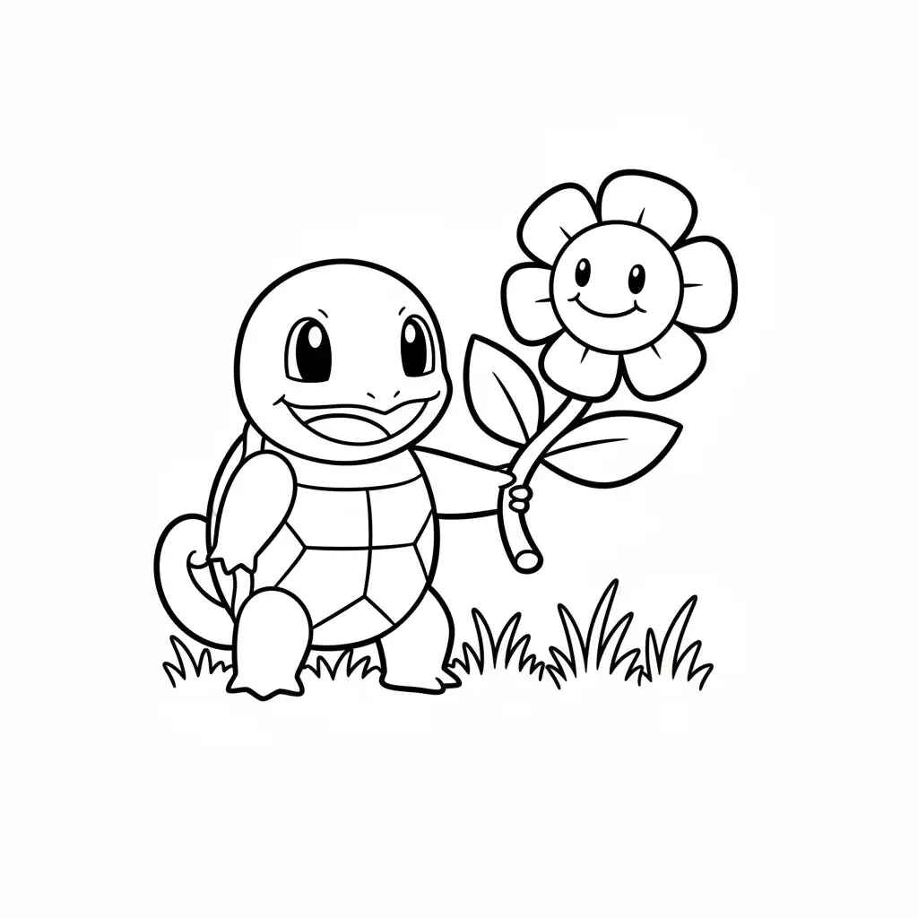 Desenho de Squirtle Desenho Colorir Imprimir 23