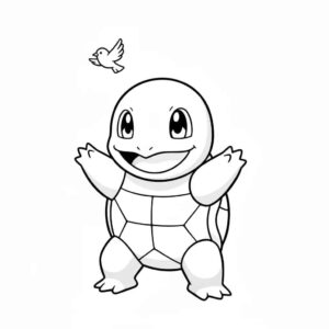 Desenho de Squirtle Desenho Colorir Imprimir 24